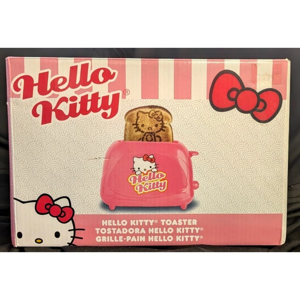 HELLO KITTY Sanrio  lisenced Full Size 2-SLICE COOL TOUCH TOASTER Brand New